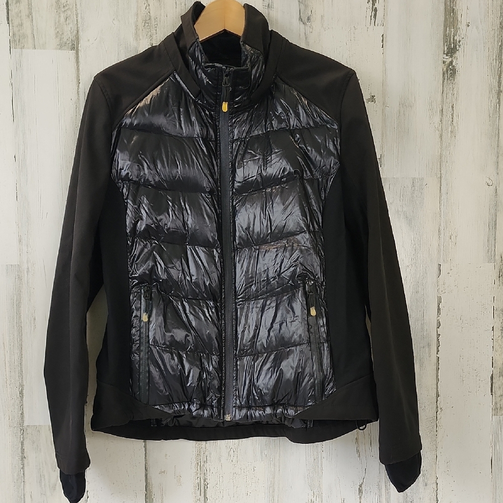 Halifax Traders Down Feather Filled Zipup Black P… - image 1